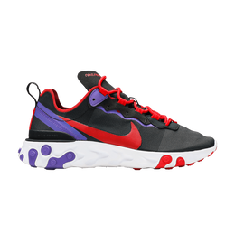 Кроссовки Nike Wmns React Element 55 'Black Red Purple', черный cq9903 001 | black/university red/purple/white