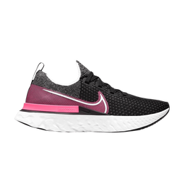 Кроссовки Nike Wmns React Infinity Run Flyknit 'Black Pink Blast', черный cd4372 009 | black/white/pink blast