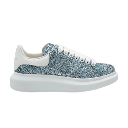 Кроссовки Alexander McQueen Alexander McQueen Wmns Oversized Sneaker 'Galaxy Glitter', синий 558944 w4ey5 4668 | galaxy glitter/larry/metallic