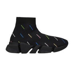 Кроссовки Balenciaga Balenciaga Wmns Speed 2.0 Sneaker 'Allover Logo - Black Multi-Color', черный 617196 w2df0 1088 | black/multi-color