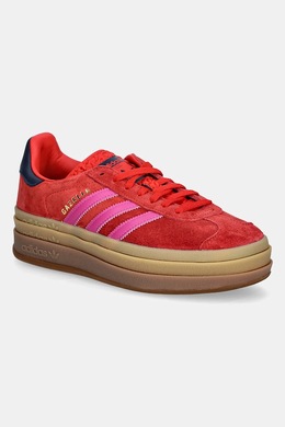 Замшевые кроссовки Gazelle Bold Adidas, красный jh9665 | czerwony