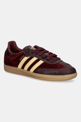 Кожаные кроссовки Samba OG Adidas, бордовый js1394 | bordowy