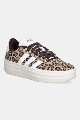 Замшевые кроссовки VL Court Bold Adidas, бежевый js4376 | beżowy