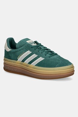 Замшевые кроссовки Gazelle Bold W Adidas, зеленый js3358 | zielony