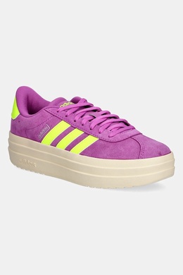 Замшевые кроссовки VL Court Bold Adidas, розовый ji1785 | różowy