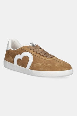 Замшевые кроссовки Love Moschino, бежевый ja15112g1nig0104 | beżowy