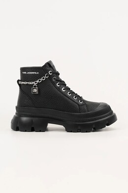 Кожаные кроссовки TREKKA MAX Karl Lagerfeld, черный kl43542.100 | czarny
