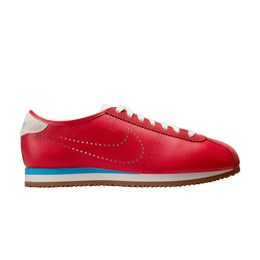Кроссовки Nike Wmns Cortez Leather 'University Red Perforated Swoosh', красный hq1841 600 | university red/summit white/gum medium brown/university blue
