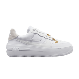 Кроссовки Nike Wmns Air Force 1 PLT.AF.ORM 'Bling', белый fb8473 100 | white/white/metallic gold/photon dust