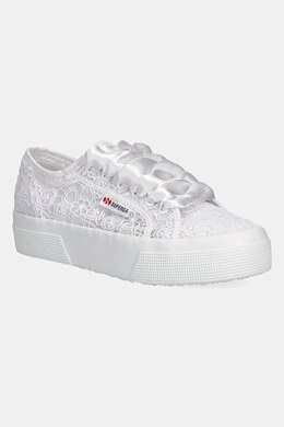 Кроссовки FLOWER MACRAME Superga, белый s2136qw.a0a | biały