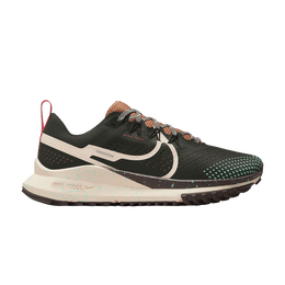 Кроссовки Nike Wmns React Pegasus Trail 4 'Sequoia Guava Ice', зеленый dj6159 300 | sequoia/amber brown/emerald rise/guava ice