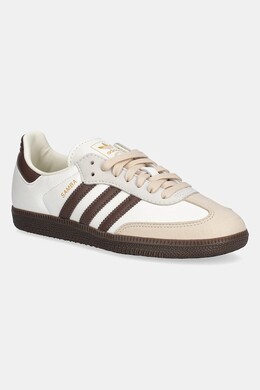 Кожаные кроссовки Samba OG Adidas, бежевый jr8842 | beżowy