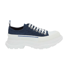Кроссовки Alexander McQueen Alexander McQueen Wmns Tread Slick Lace Up 'Indigo', синий 611705 w4pd1 4177 | indigo/white