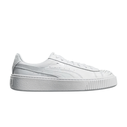 Кроссовки Puma Wmns Basket Platform 'Ocean', белый 366442 02 | white/silver/white
