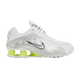 Кроссовки Nike Wmns Shox R4 'White Metallic Silver', серебряный ar3565 102 | white/metallic silver/volt