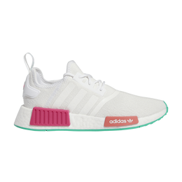Кроссовки Adidas Wmns NMD_R1 'White Magenta Green', белый gz4964 | cloud white/hi-res green/real magenta
