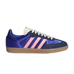 Кроссовки Adidas Wmns Samba OG 'Lucid Blue Night Indigo Satin', синий js1317 | lucid blue/night indigo/gum