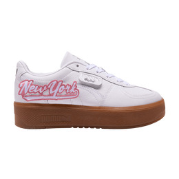 Кроссовки Puma Wmns Palermo Elevata 'NYC Graffiti', белый 404554 01 | white/poised pink/persian blue