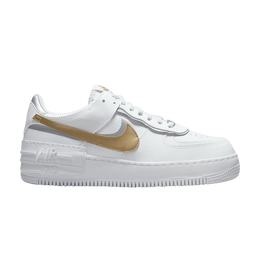 Кроссовки Nike Wmns Air Force 1 Shadow 'White Metallic Gold', белый dm3064 100 | white/metallic gold/metallic silver