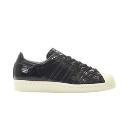Кроссовки Adidas Wmns Superstar 80s 'Core Black', черный bb2055 | core black/core black/off white