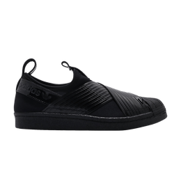 Кроссовки Adidas Wmns Superstar Slip On 'Core Black', черный bd8055 | core black/core black/collegiate purple