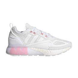 Кроссовки Adidas Wmns ZX 2K Boost 'Footwear White Pink', белый gw0751 | footwear white/footwear white/glory pink