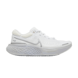 Кроссовки Nike Wmns ZoomX Invincible Run Flyknit 'White Metallic Silver', белый ct2229 101 | white/pure platinum/metallic silver