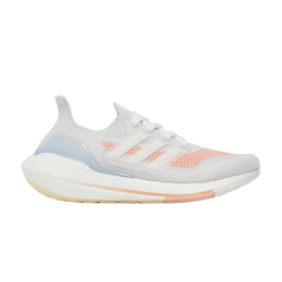 Кроссовки Adidas Wmns UltraBoost 21 'White Glow Pink', белый fy0396 | crystal white/cloud white/glow pink