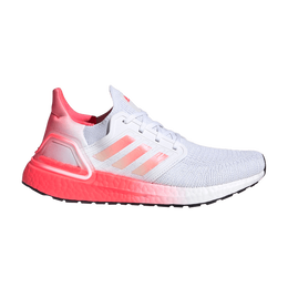 Кроссовки Adidas Wmns UltraBoost 20 'White Signal Pink', белый eg5201 | cloud white/signal pink/signal pink