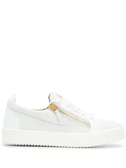 Кеды Frankie с молниями Giuseppe Zanotti, белый 15571887 | белый
