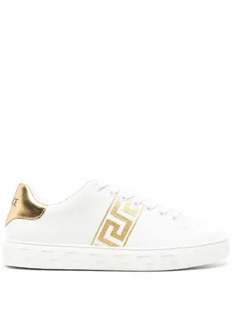 Кроссовки с вышивкой Greca Versace, белый 22100608 | белый