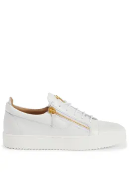 Кеды Frankie с молниями Giuseppe Zanotti, белый 22738640 | белый