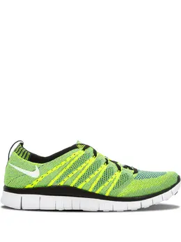 Кроссовки Free Flyknit HTM Nike, зеленый 14106166 | зеленый