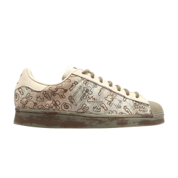 Кроссовки Adidas Melting Sadness x Superstar 'Allover Graphics - Clear Brown', коричневый h06343 | clear brown/clear brown/clay