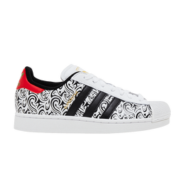 Кроссовки Adidas Superstar 2 'Big Apple Tattoo' Snipes Exclusive, белый jq6116 | white/scarlet/green