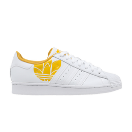 Кроссовки Adidas Superstar 'Active Gold Trefoil', белый fy2825 | footwear white/footwear white/active gold
