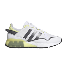 Кроссовки Adidas ZX 2K Boost Pure 'White Pulse Yellow', белый gz7729 | cloud white/grey five/pulse yellow