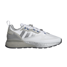 Кроссовки Adidas ZX 2K Boost 'Safety First', белый gy1208 | cloud white/silver metallic/core black