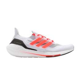 Кроссовки Adidas UltraBoost 21 'White Solar Red', белый fz1925 | cloud white/solar red/gold metallic