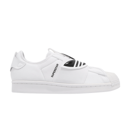 Кроссовки Adidas Superstar Slip-On 'Trefoil Band - White Black', белый gz8399 | cloud white/cloud white/core black