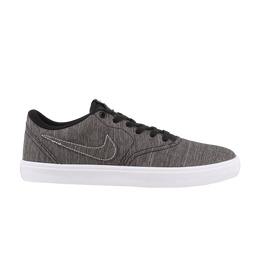 Кеды Nike Check Solarsoft Canvas Premium SB 'Black White', черный 844493 001 | black/black/white