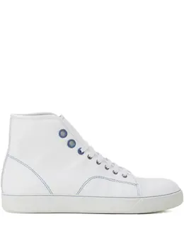 Lanvin leather lace-up sneakers 31279194
