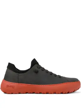 Camper Peu Cami nubuck leather knit-panel sneakers 31001074