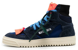 Off-White Стильные высокие кроссовки для скейтбординга Off-Court, синие, мужские omia065f22lea0024242