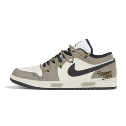 Jordan Износостойкие винтажные баскетбольные кроссовки Air 1 Dark Camel с низким верхом, мужские, цвета хаки 553558-132(team210-暗驼) | khaki