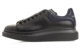 Alexander McQueen Кроссовки Oversized Black Blue Croc 794507wift71093 | black
