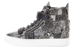Высокие кеды с принтом пейсли Giuseppe Zanotti, Original Shoe Box Included rm30025001 | original shoe box included