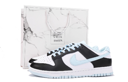Nike Кроссовки для скейтбординга Dunk Slip-Resistant Coverage, низкие, мужские, сине-черные dv0833-104(team拾伍-男款蓝黑sbox) | blue black