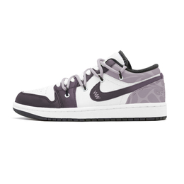 Jordan Баскетбольные кроссовки Air 1 Low Grape Bubble, износостойкие, винтажные, низкие, мужские, фиолетовые 553558-132(team399-葡萄气泡) | purple