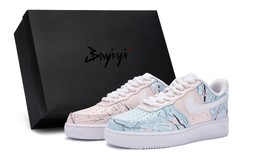 Nike Низкие кроссовки для скейтбординга Air Force 1 Low 811 Manufacturing, мужские, белые, нежно-розовые, зеленые, черные cw2288-111(team80-男款粉樱鸳鸯s-box)